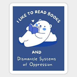 I like to read books Magnet